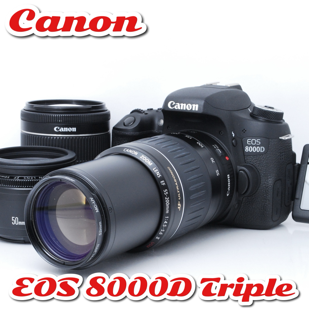 Canon EOS 8000d ダブルズームキット 美品