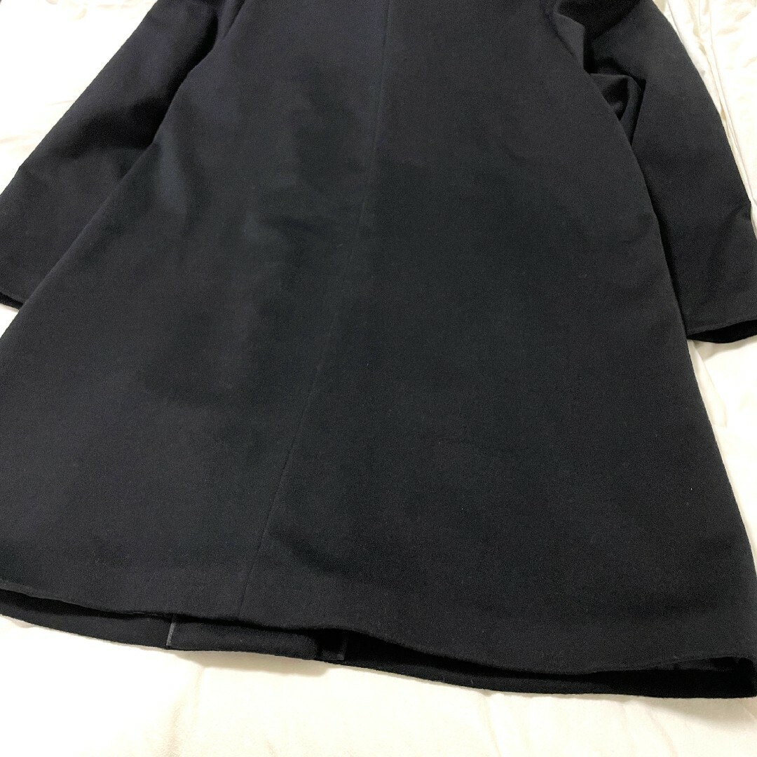 ベルタボーノ 上質 ロングコート カシミヤ100% スタンドカラー 冠婚