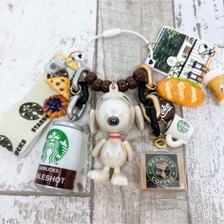 ようこそ、コーヒーショップへ☕✨ じゃらじゃらキーホルダー ハンドメイド