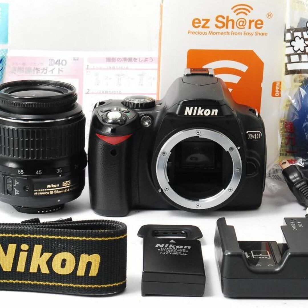 ❤️小さい軽い簡単綺麗❤Nikon Ｄ40x❤届いてすぐ使える❤️初心者お