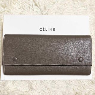 一点物 正規品 CELINE 長財布 美品 ラージフラップウォレット 匿名配送