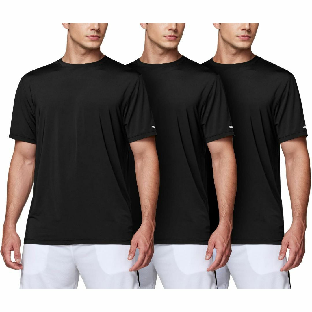 ATHLIO tシャツ メンズ 半袖 UVカット・吸汗速乾 スポーツウェア 半袖