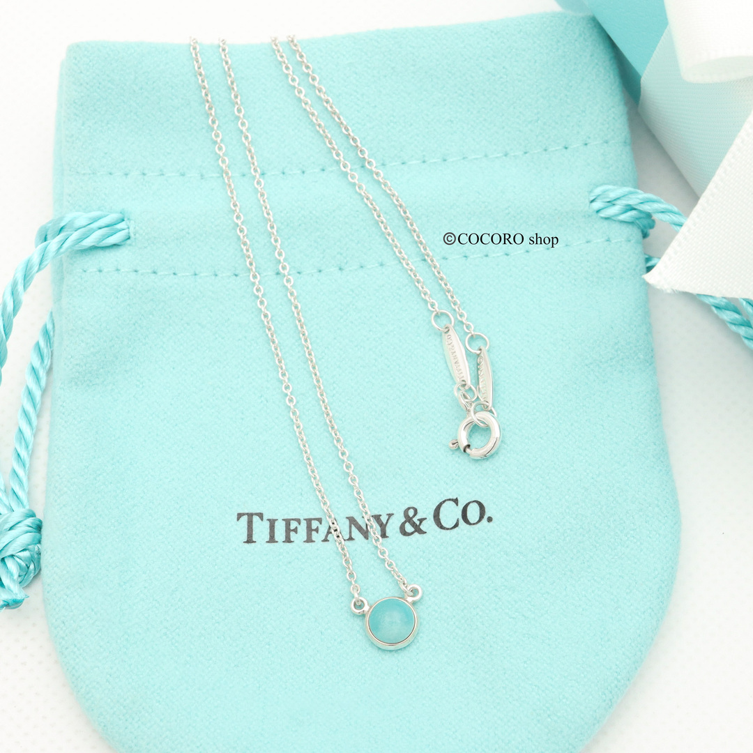 美品】TIFFANYu0026Co. カラー バイザヤード ターコイズ ネックレス-