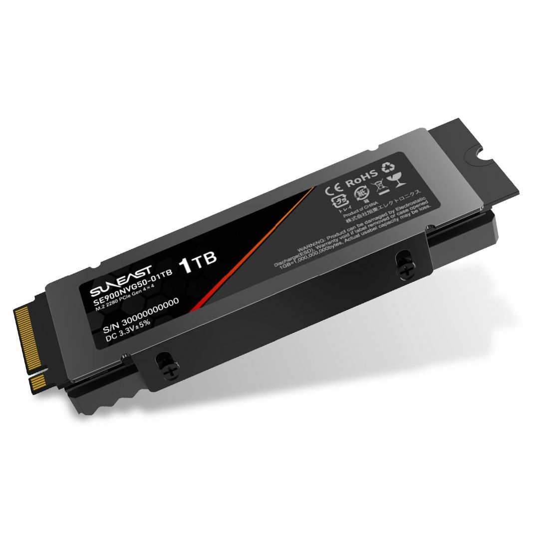 SUNEAST 1TB NVMe SSD PCIe Gen 4.0×4 (最大読 - www.amsfilling.com