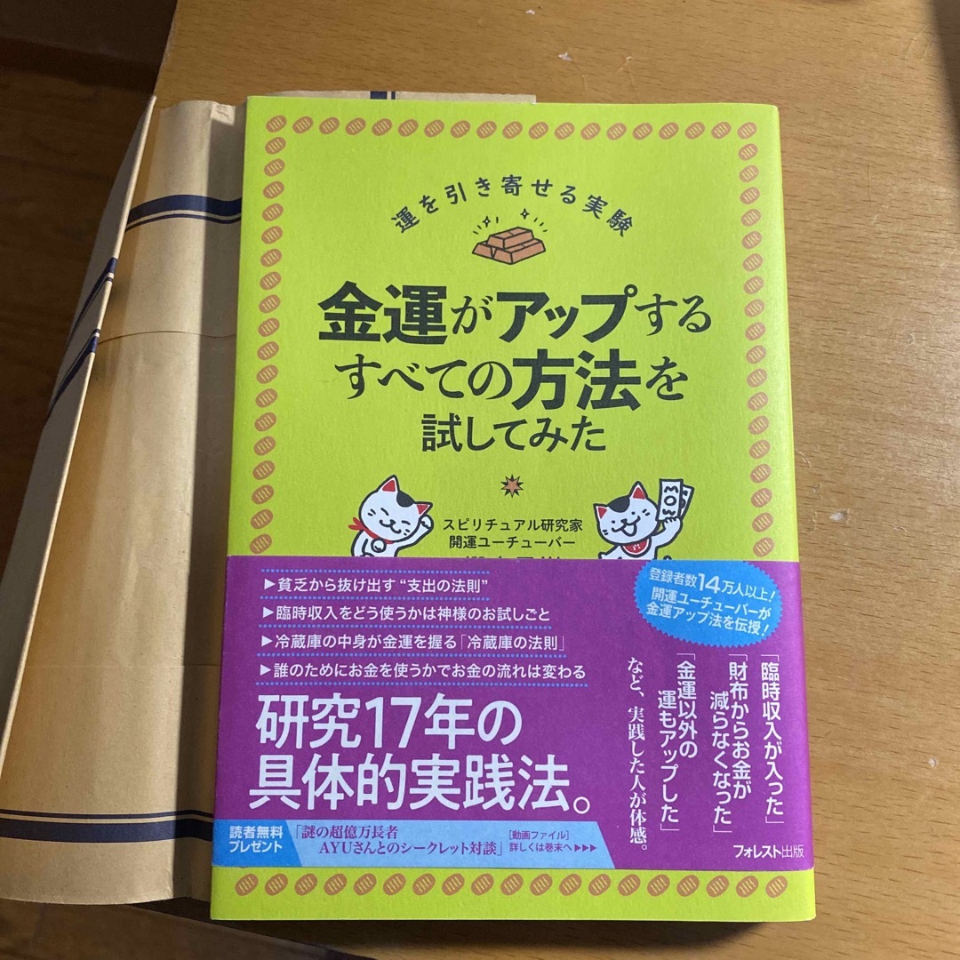 金運がアップするすべての方法を試してみた エンタメ/ホビーの本(住まい/暮らし/子育て)の商品写真