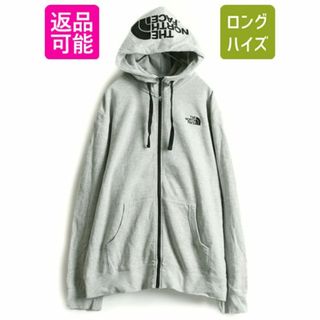 ザノースフェイス(THE NORTH FACE)のノースフェイス リアビュー スウェット フードパーカー XL 裏起毛 フルジップ(パーカー)