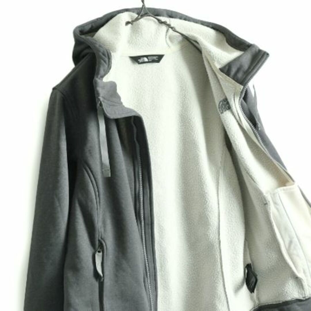 THE NORTH FACE(ザノースフェイス)のノースフェイス フルジップ 裏 フリース フード パーカー ジャケット M 灰 レディースのトップス(パーカー)の商品写真