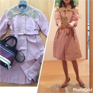 プラダ(PRADA)の大人気品♡プラダ桜ピンクシルク100%スプリングコート(スプリングコート)