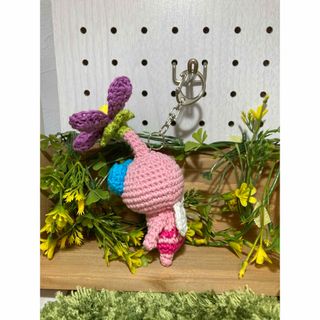 ピクミン風あみぐるみ 紫白ヒカリピクミンセット
