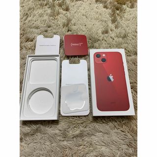 アイフォーン(iPhone)のApple iPhone13  赤　レッド　空箱　アクセサリー(その他)