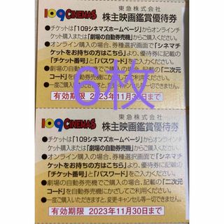 109シネマズ優待券　6枚(その他)