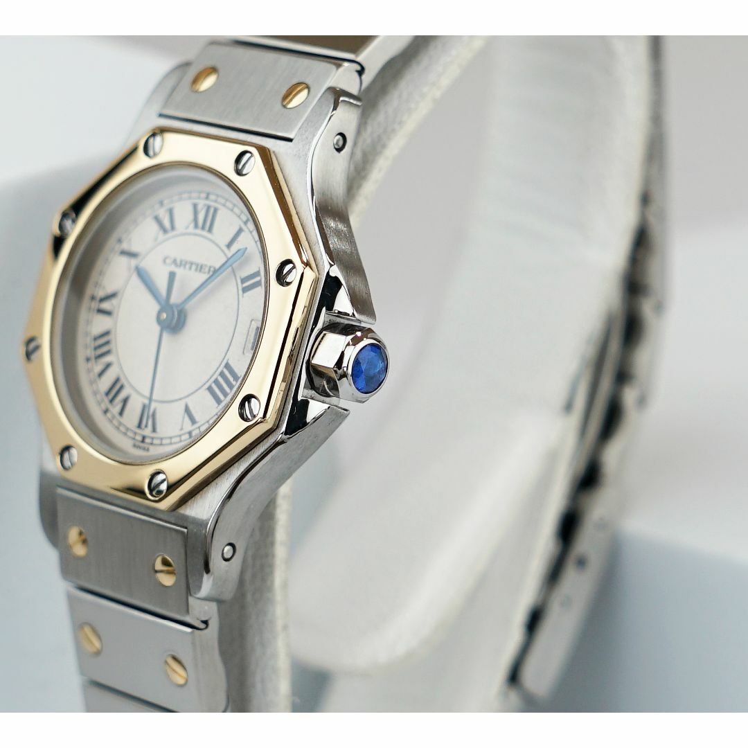 Cartier(カルティエ)の美品 カルティエ サントス オクタゴン コンビ ローマン SM Cartier  レディースのファッション小物(腕時計)の商品写真