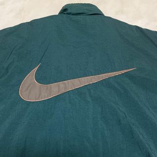 90s NIKE ナイキ 中綿ナイロンジャケット リバーシブル 刺繍ロゴ