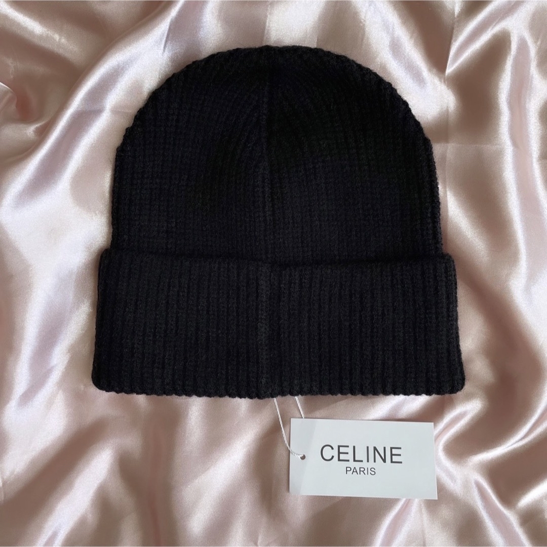 CELINE セリーヌ ニット帽 帽子 ユニセックス 新品 美品 タグ付き