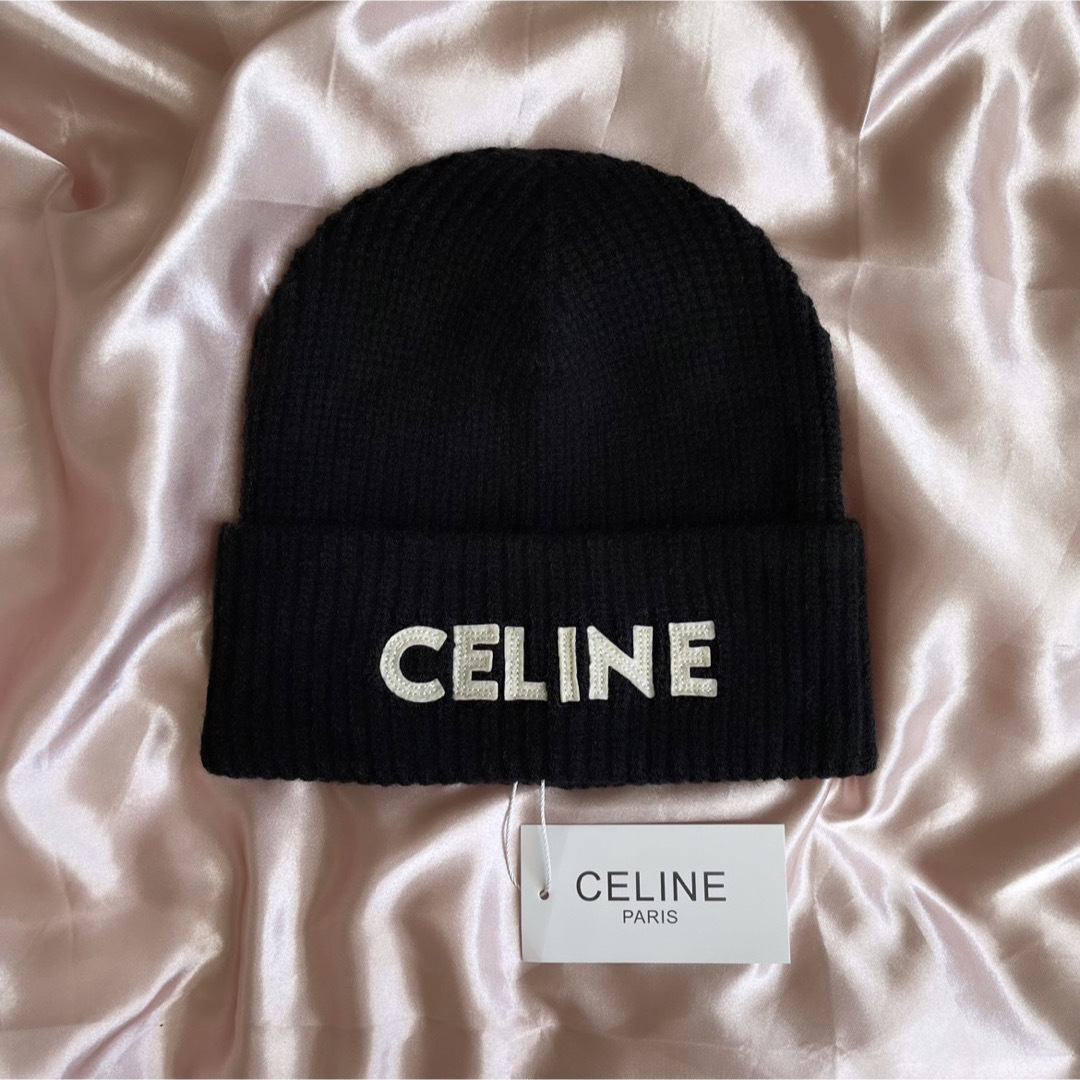 CELINE ロゴ　ニットキャップ　HEDI SLIMANE セリーヌ 未使用