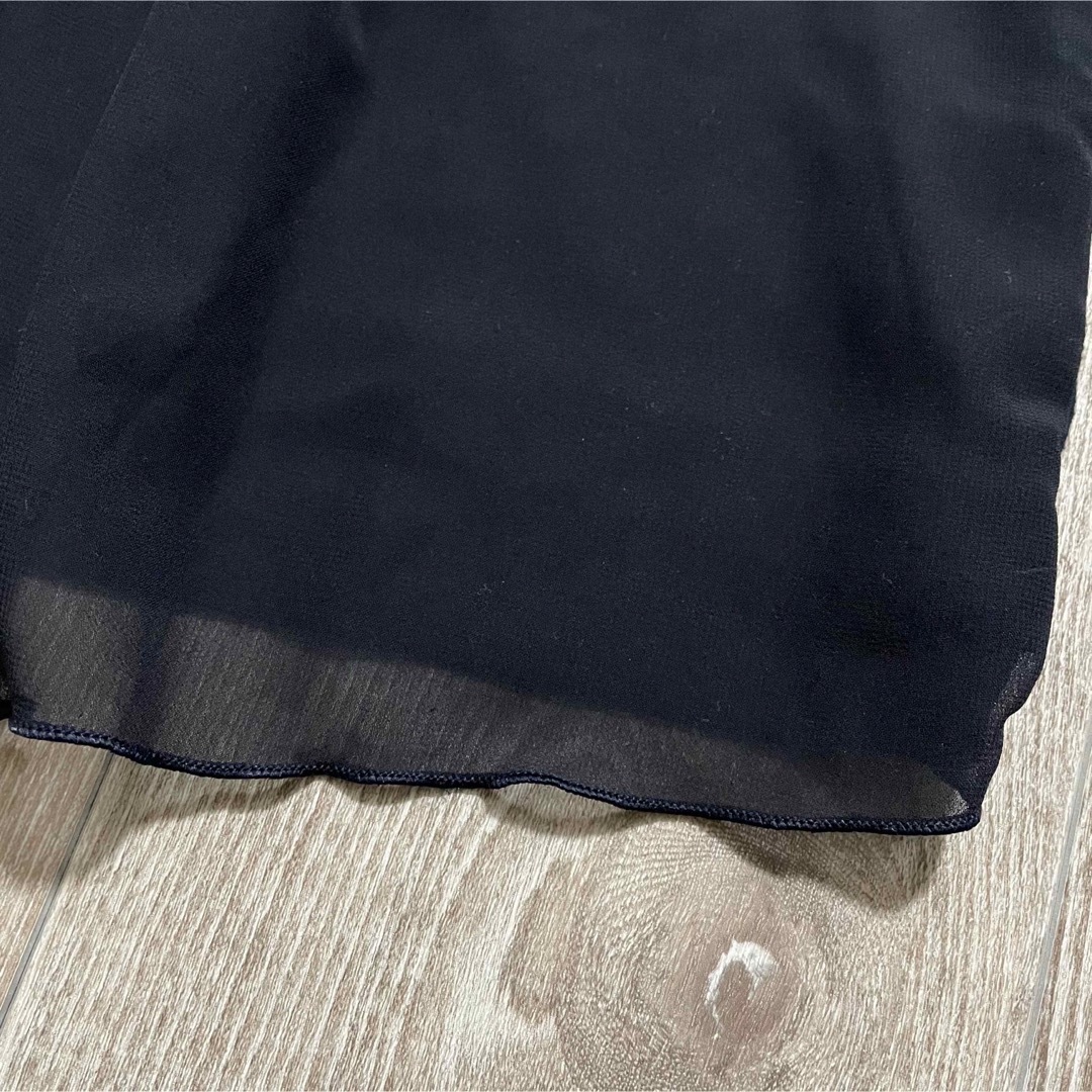 good day イトーヨーカドー 半袖 シフォン ブラウス ネイビー S レディースのトップス(シャツ/ブラウス(半袖/袖なし))の商品写真