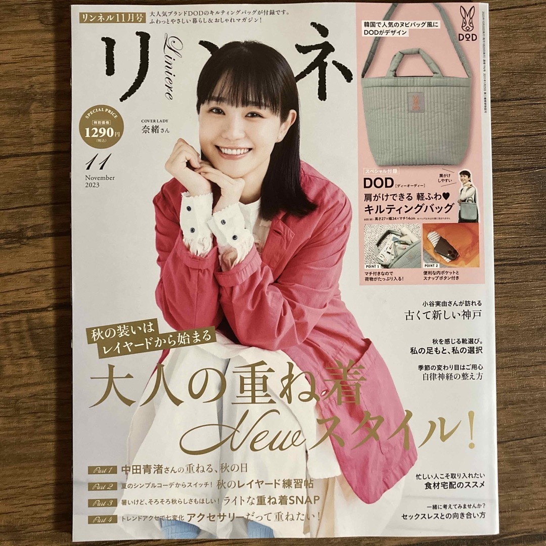 宝島社(タカラジマシャ)のリンネル 2023年 11月号 本のみ エンタメ/ホビーの雑誌(その他)の商品写真