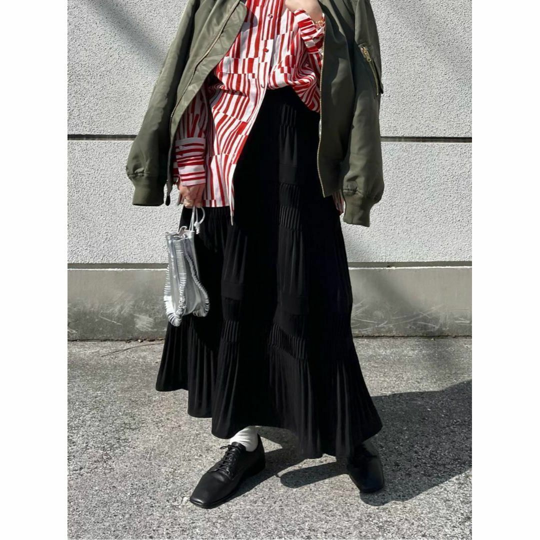 JOURNAL STANDARD(ジャーナルスタンダード)の㊱ 完売品 新品 ジャーナルスタンダード ミニプリーツティアードスカート レディースのスカート(ロングスカート)の商品写真