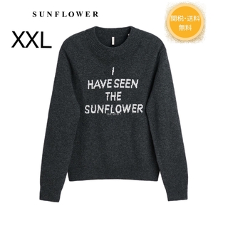 日本未入荷　23AW SUNFLOWER BIG LOGO KNIT(ニット/セーター)