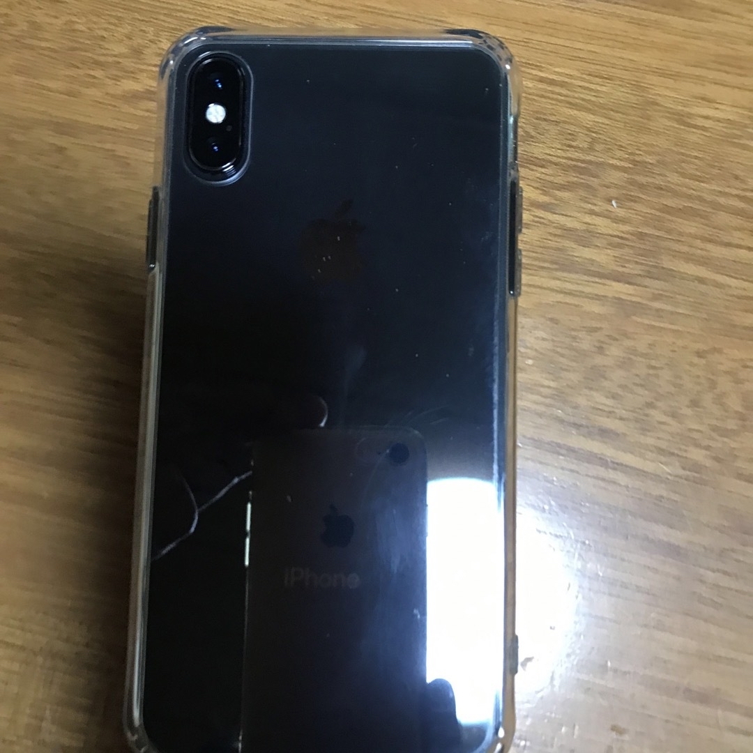 iPhoneX 64GB スペースグレイ 美品 simロック解除済み