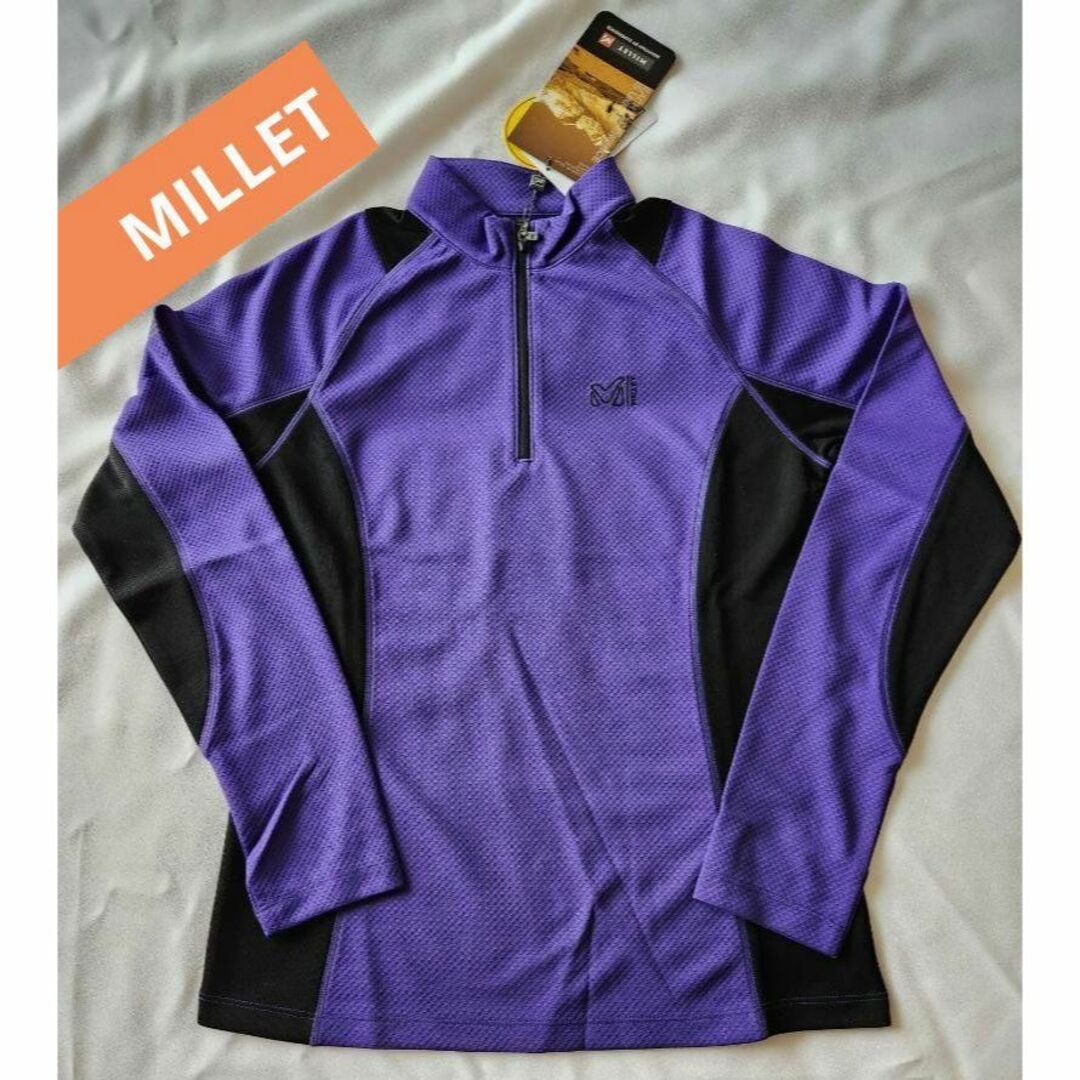 【新品】　MILLET 長袖　トップス　ハーフジップ　登山　シャツ　ミレー