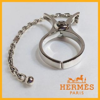 エルメス(Hermes)のエルメス フィルー グローブホルダー チェーン 手袋 シルバー HERMES(バッグチャーム)