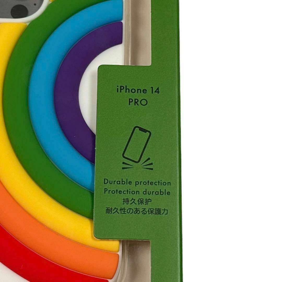 ケイトスペード スマホケース iPhone14Pro レインボー ソフトケース