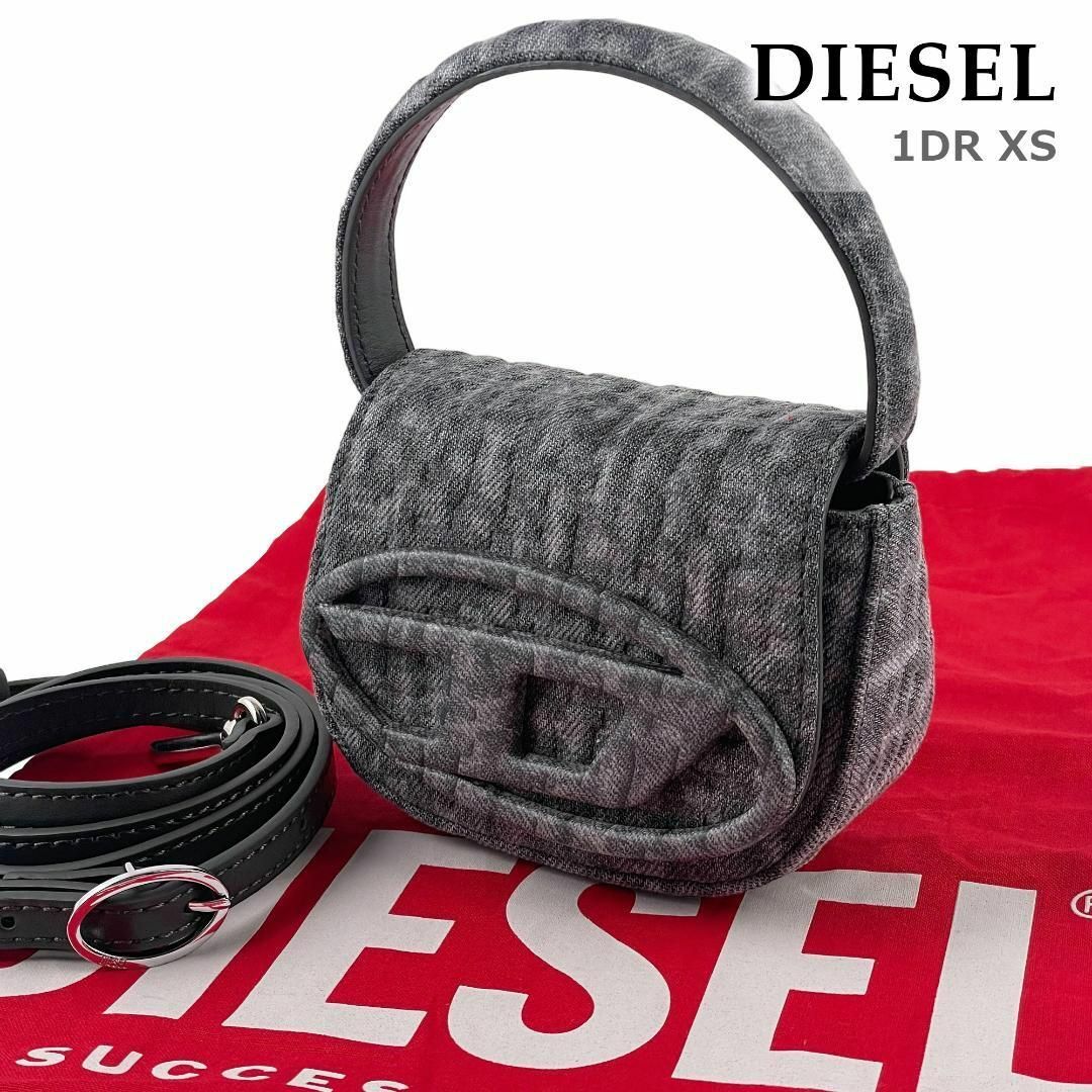 ★未使用級★ディーゼル DIESEL 1DR XS デニム生地 ミニショルダー