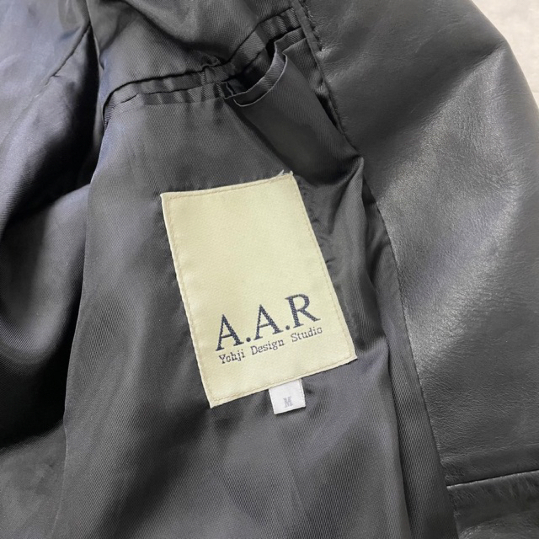 ヨウジヤマモト AAR ダーバン レザー テーラードジャケット 牛革 本革
