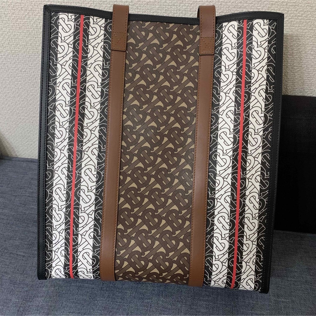 新品未使用 BURBERRY モノグラムストライププリント ポートレート バッグ