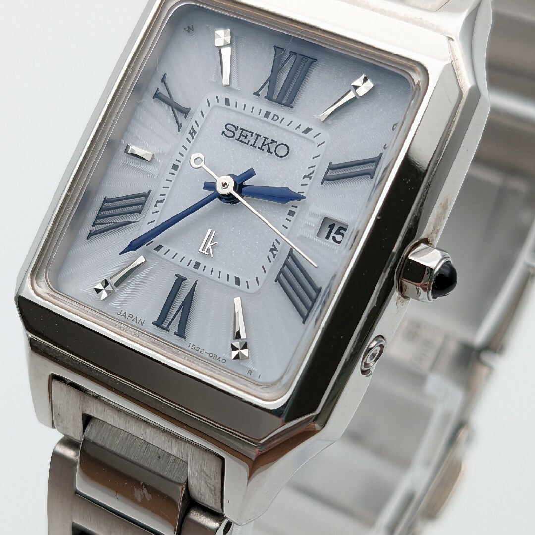SEIKO - 稼働品 ルキア LUKIA スクエア ソーラー電波時計 SEIKO