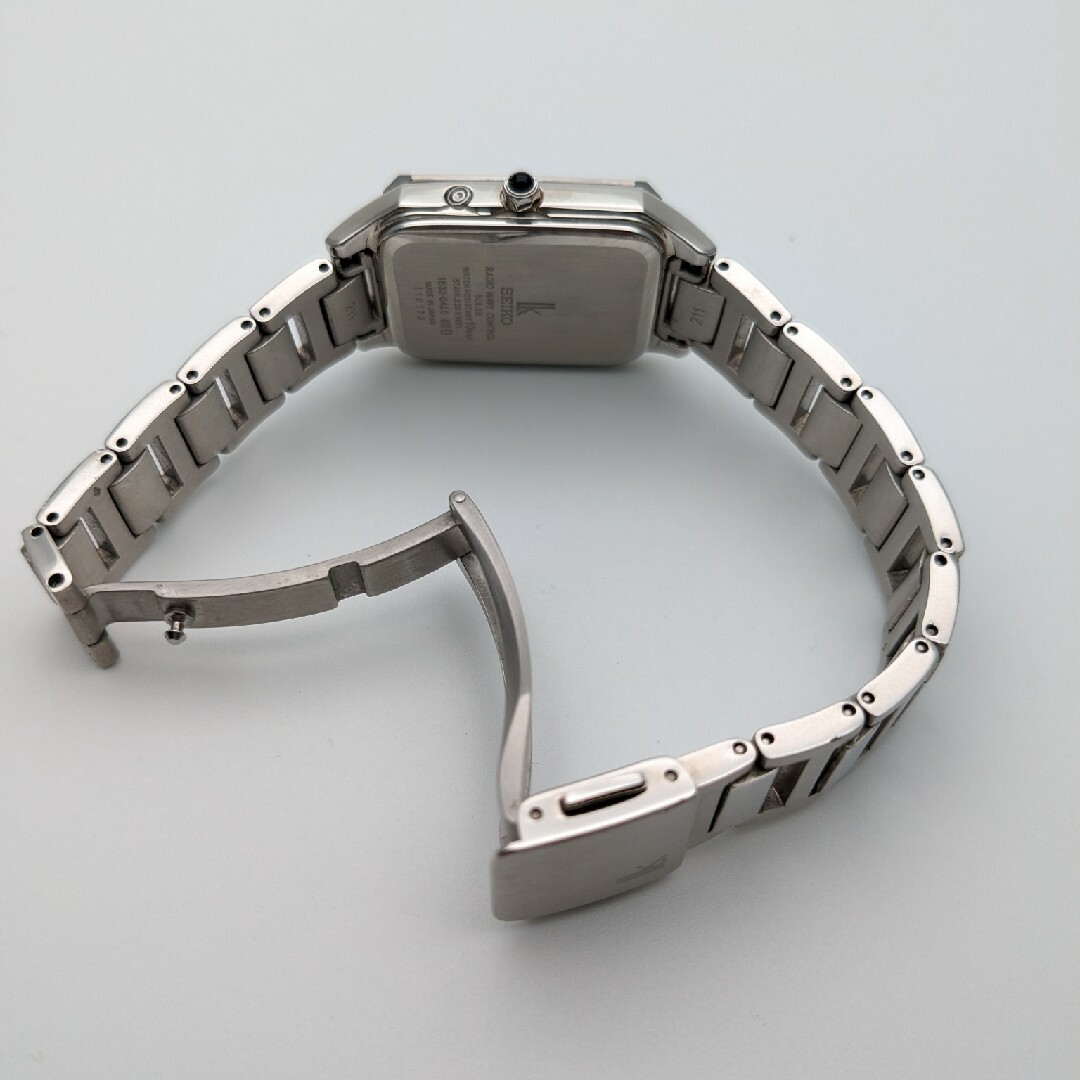 SEIKO - 稼働品 ルキア LUKIA スクエア ソーラー電波時計 SEIKO