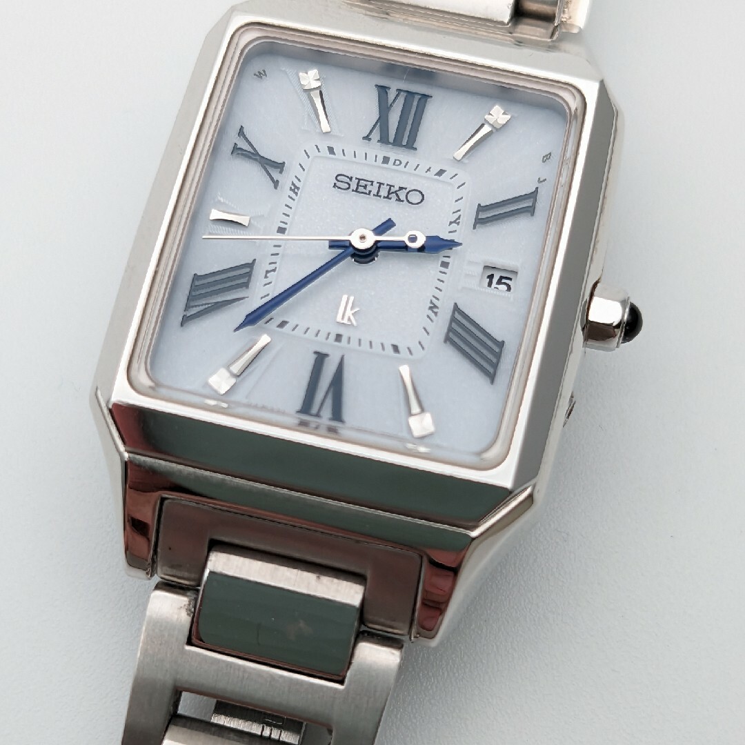 SEIKO - 稼働品 ルキア LUKIA スクエア ソーラー電波時計 SEIKO