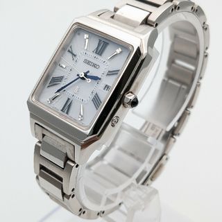 稼働品 ルキア LUKIA スクエア ソーラー電波時計 SEIKO セイコー