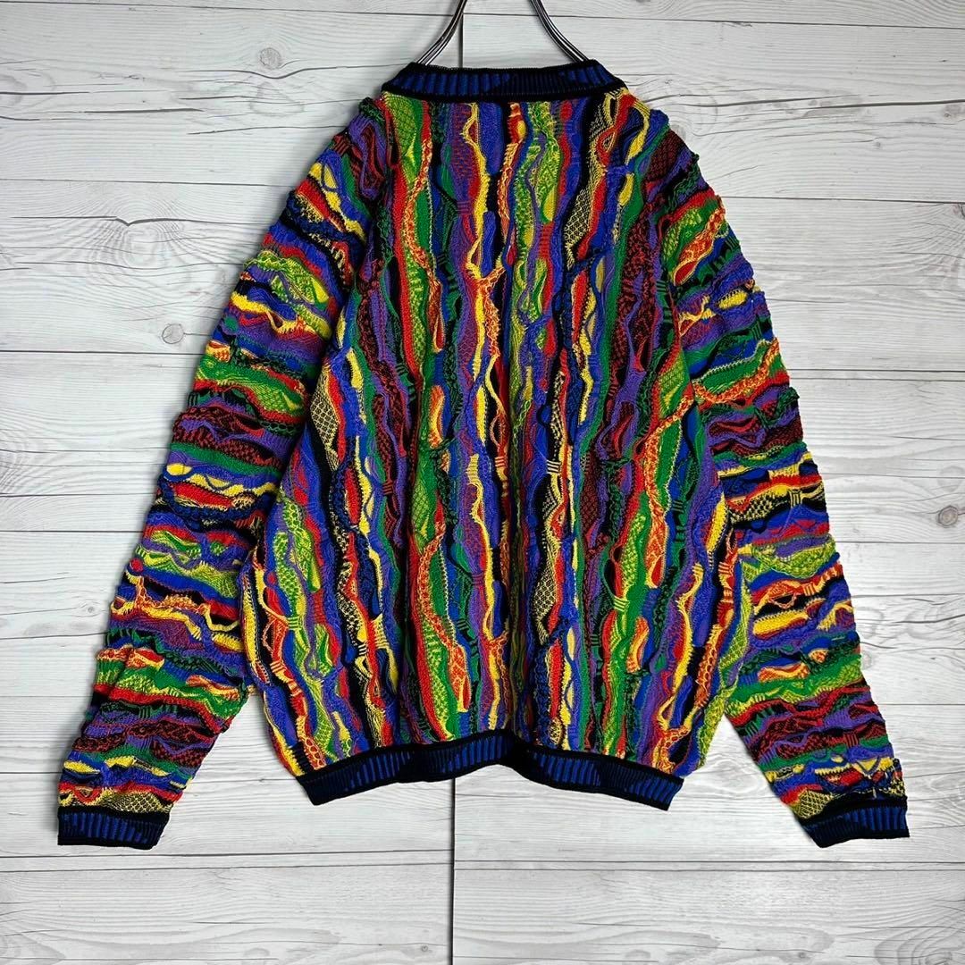 M素材コットン状態【幻の1点モノ】coogi クージー 立体 編込み 3D