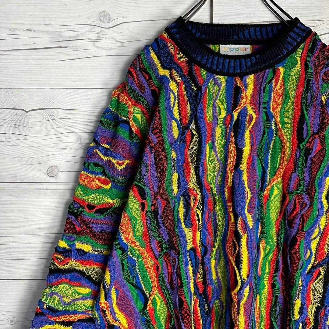 【激レア】coogi クージー 編込み ニット 即完売モデル 希少 入手困難