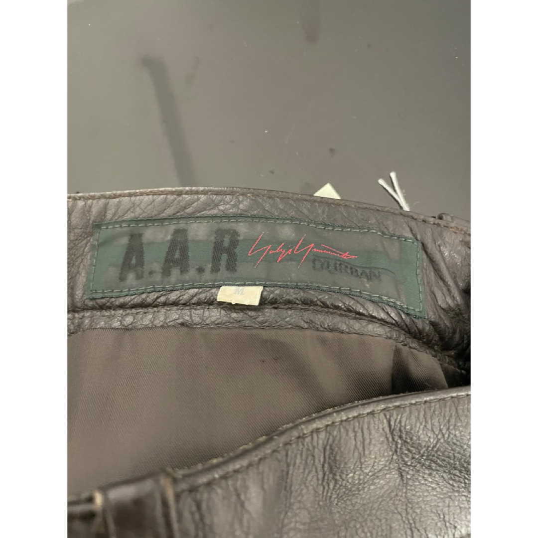 Yohji Yamamoto - ヨウジヤマモト AAR ダーバン レザーパンツ 本革