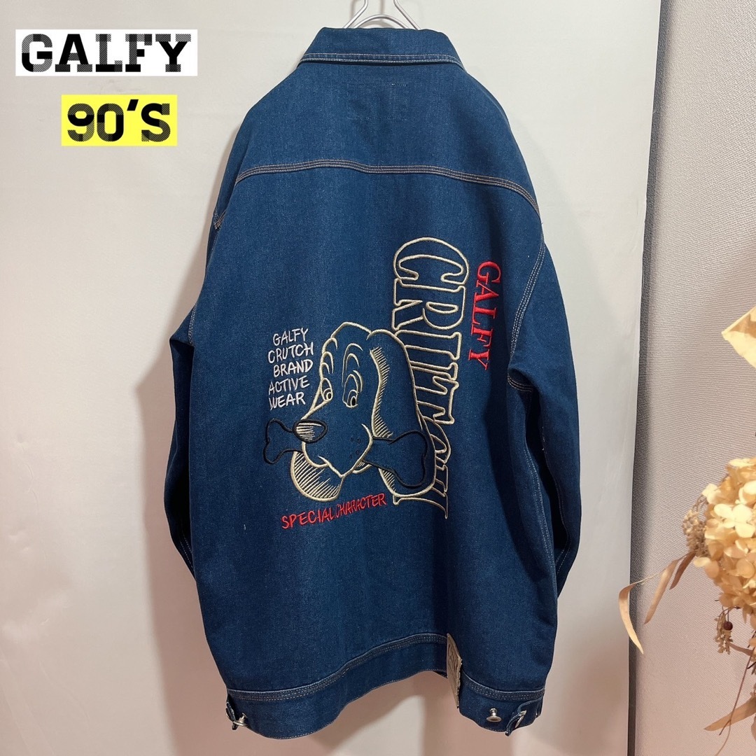 レア♡】90's GALFY ガルフィー デニムジャケット オーバーサイズ - G