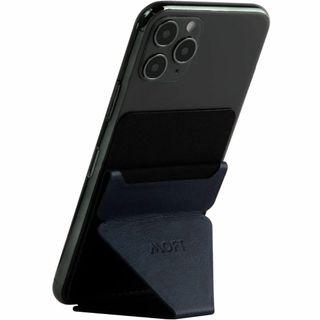 【色: ネイビー】MOFT X スマホスタンド スマホホルダー スキミング防止カ(その他)