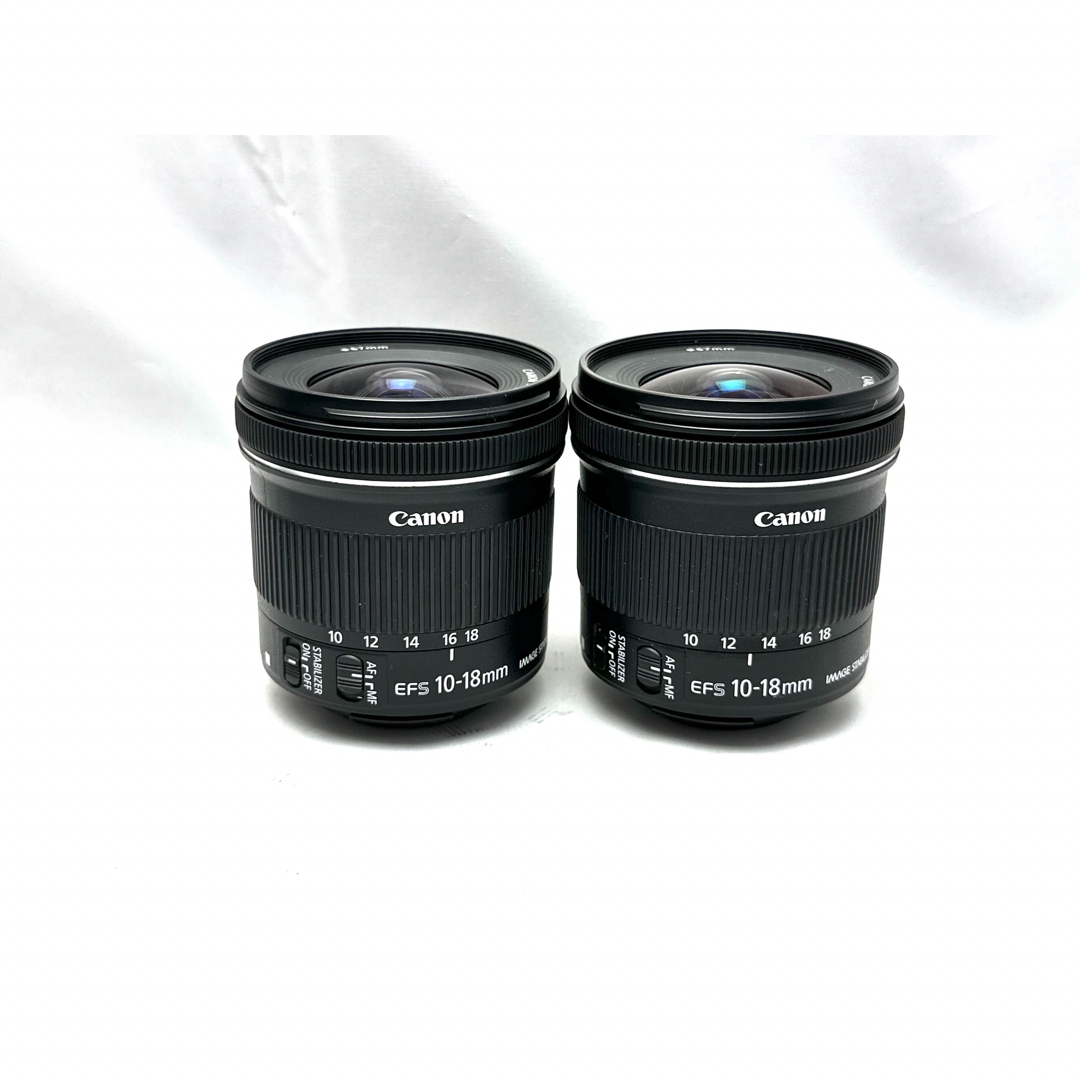 完動美品2本セット♪EF-S 10-18mm F4.5-5.6 IS STM♪ スマホ/家電/カメラのカメラ(レンズ(ズーム))の商品写真