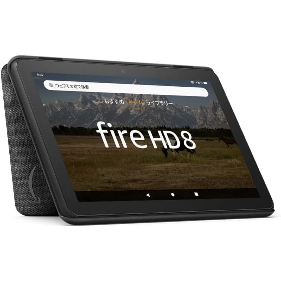 Amazon - Amazon fire HD 8 ブラック 最新 第12世代 純正カバー付 美品