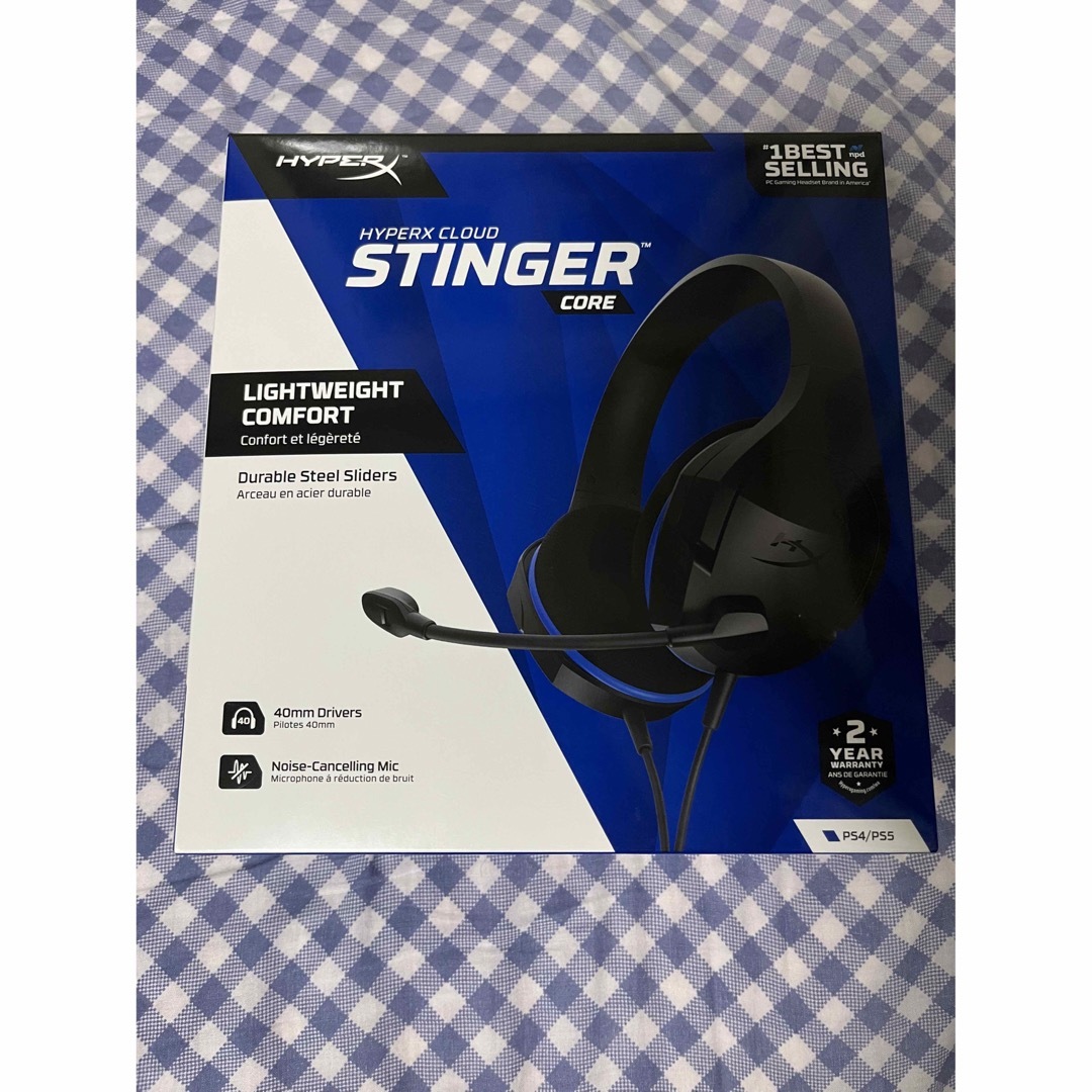 PlayStation4(プレイステーション4)のHyperX cloud stinger core ゲーミングヘッドセット スマホ/家電/カメラのオーディオ機器(ヘッドフォン/イヤフォン)の商品写真