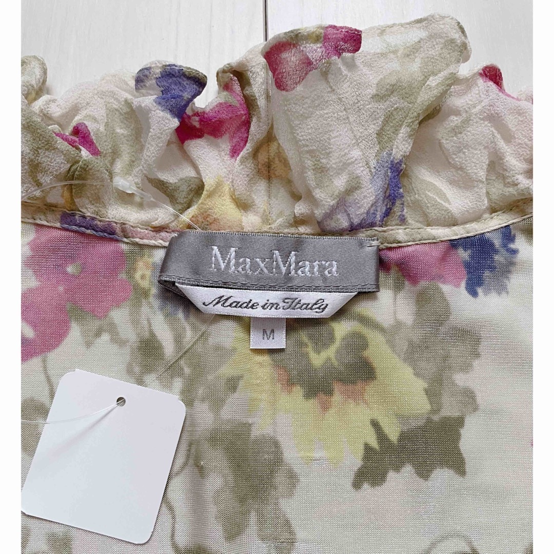 Max Mara(マックスマーラ)のMax Mara花柄フリルカットソートップス♡ レディースのトップス(カットソー(半袖/袖なし))の商品写真