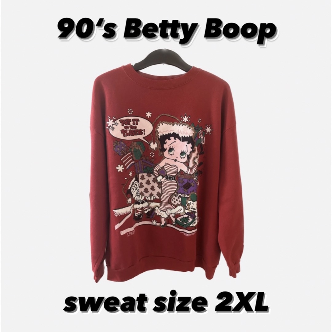 メンズ90‘s Betty Boop sweat