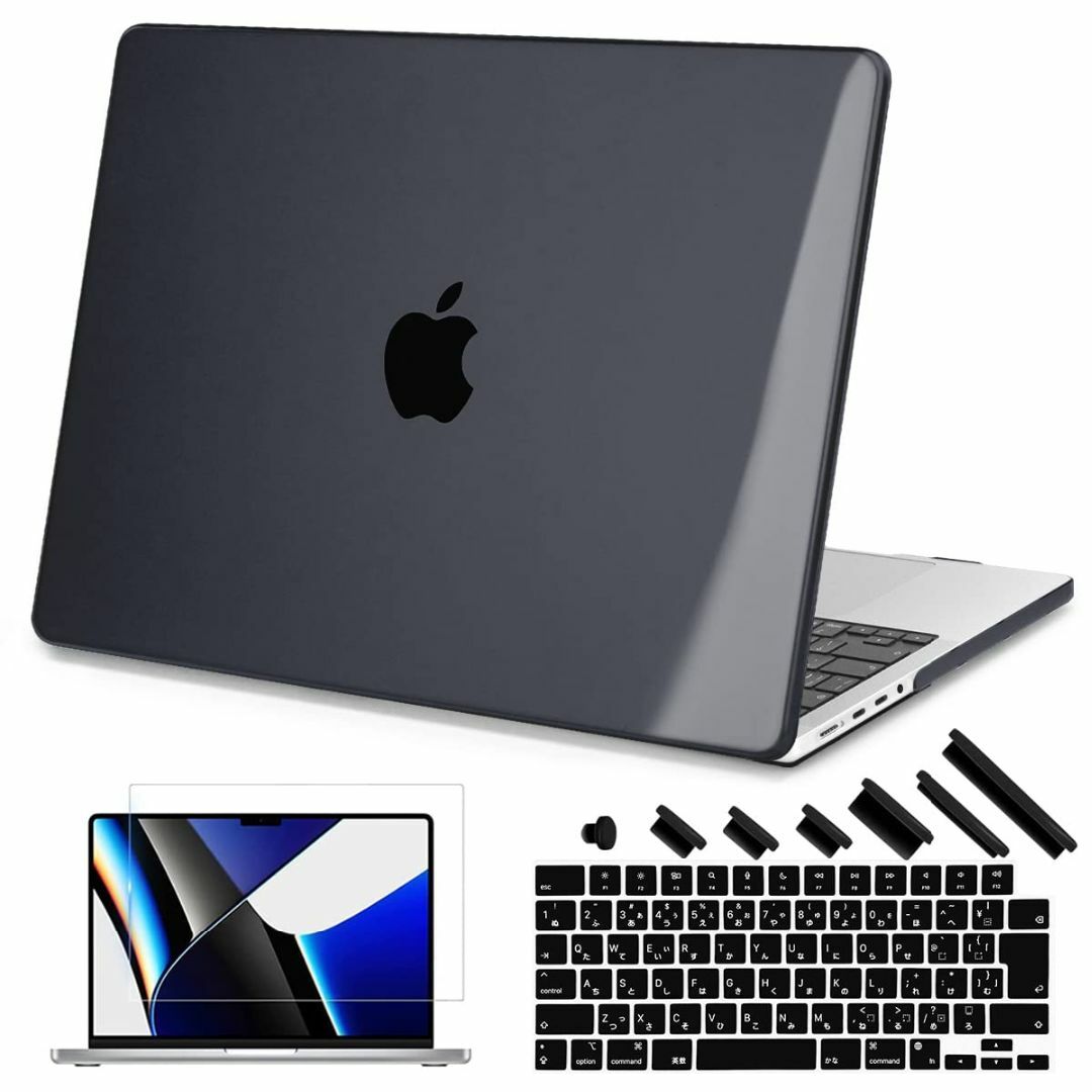 【色: クリスタルブラック】Teryeefi MacBook Pro 1４ イン