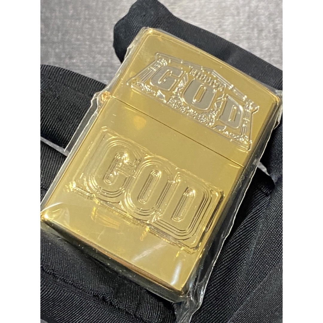 zippo ミリオンゴッド 立体メタル ゴールド 希少モデル 2019年製