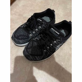 スケッチャーズ(SKECHERS)のスケッチャーズ スニーカー 黒 ブラック メッシュ素材 軽量 クッション(スニーカー)