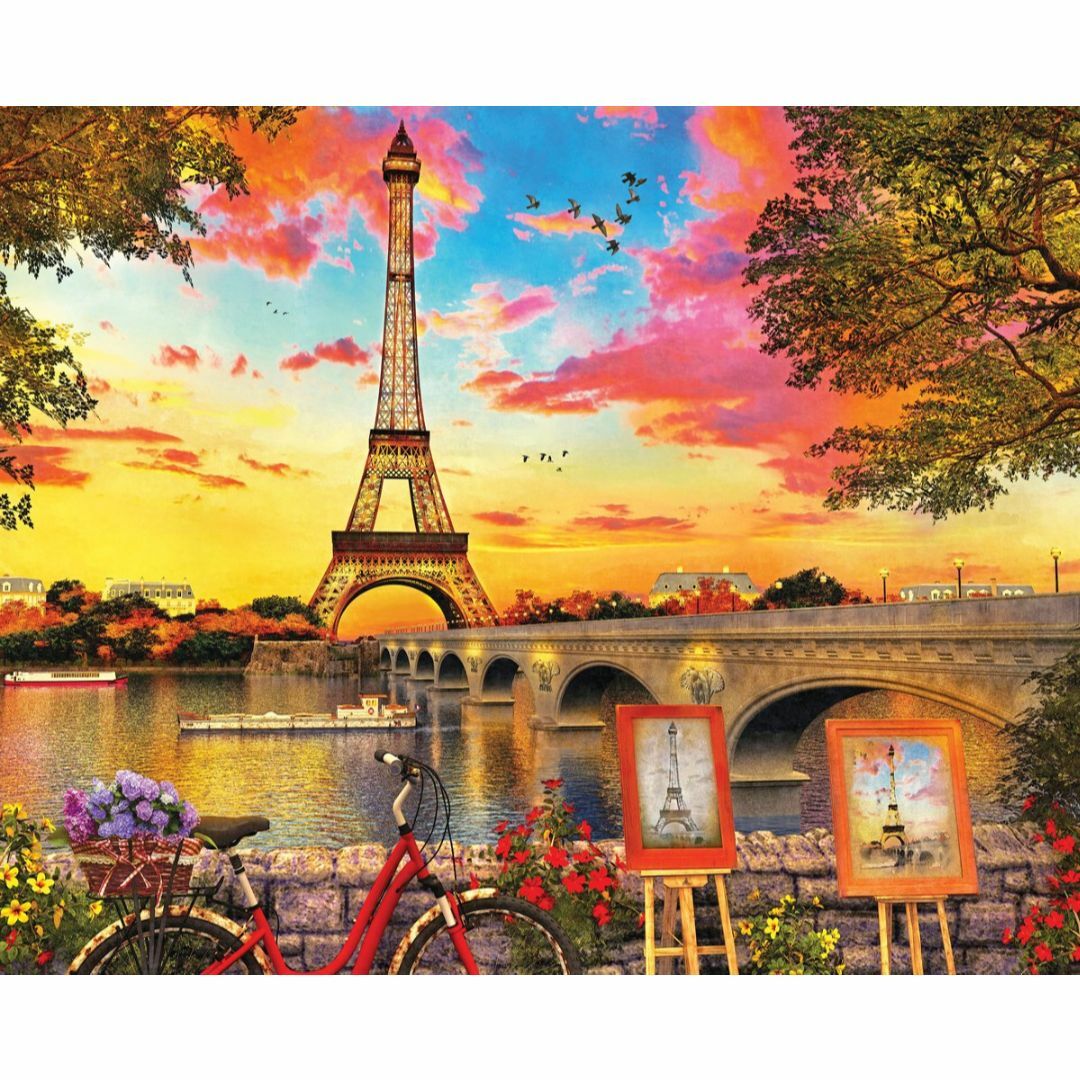 Springbok Puzzles - パリのサンセット - 1000ピース ジ