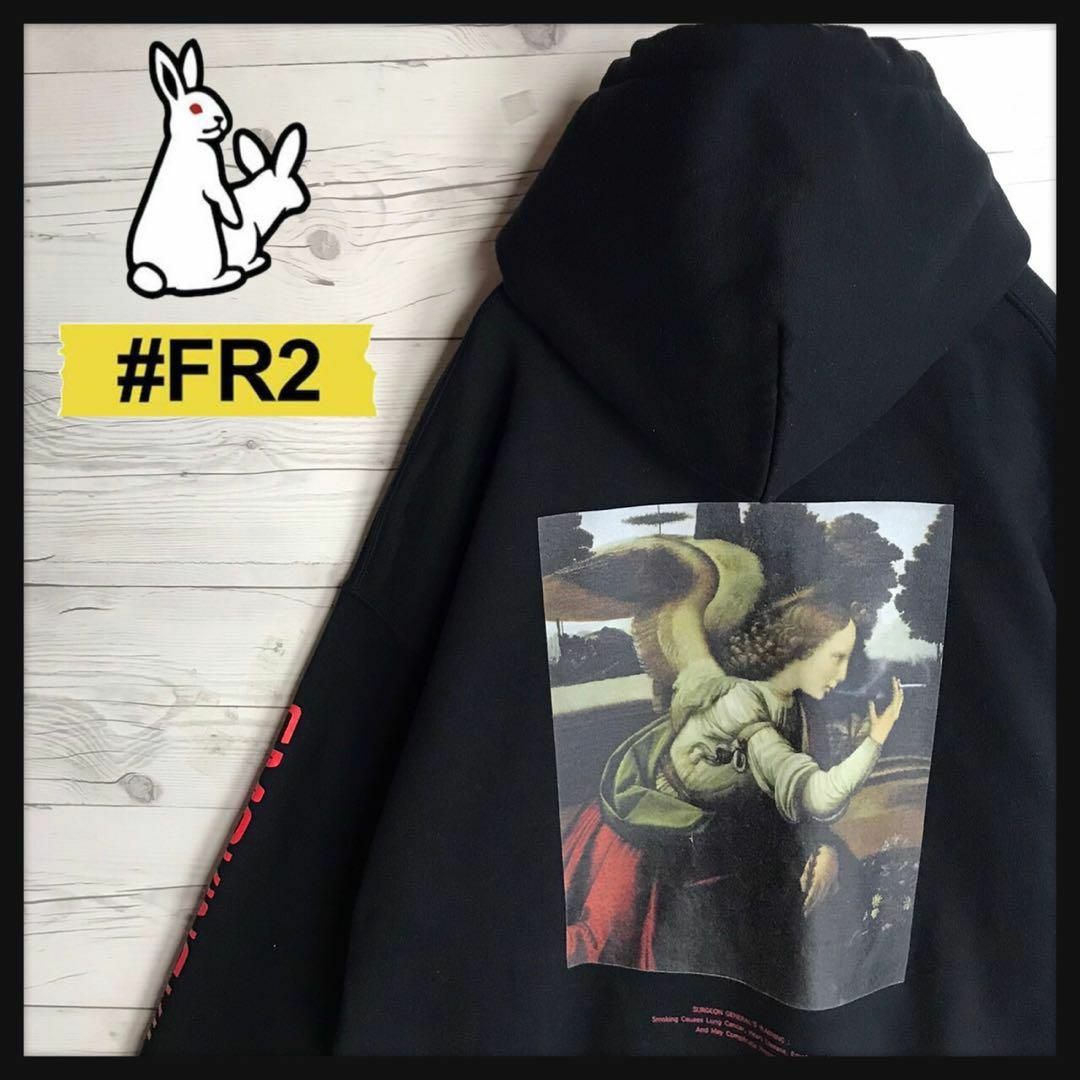 【即完売モデル美品】FR2 撫子 絵画 ビッグロゴ 入手困難 希少 パーカー