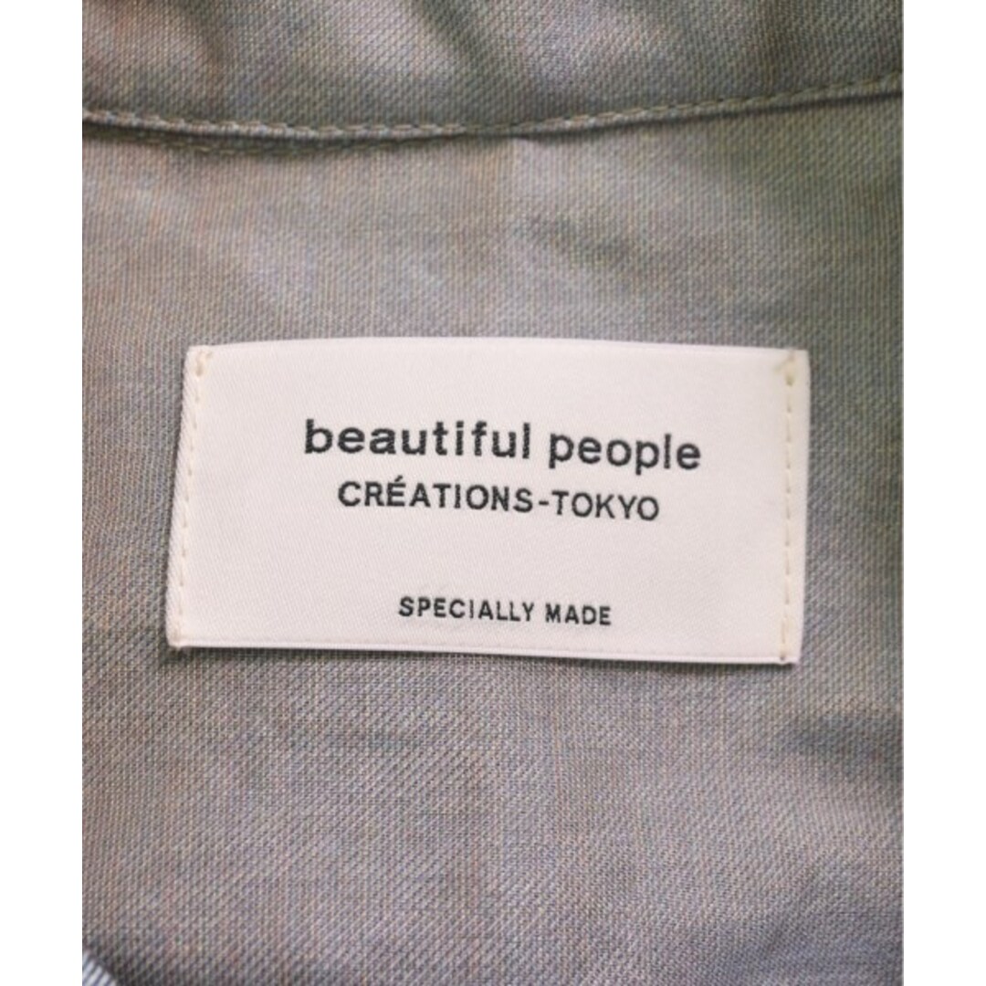 beautiful people(ビューティフルピープル)のbeautiful people ワンピース 36(S位) 青系xオレンジ系 【古着】【中古】 レディースのワンピース(ひざ丈ワンピース)の商品写真